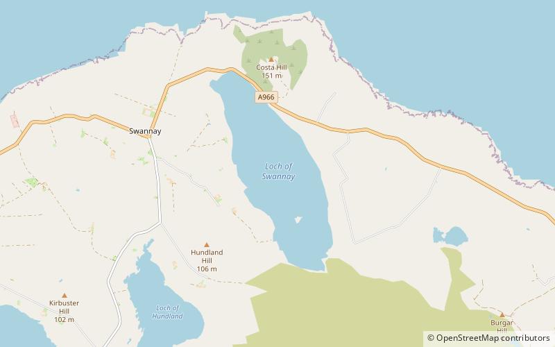 Loch of Swannay location map