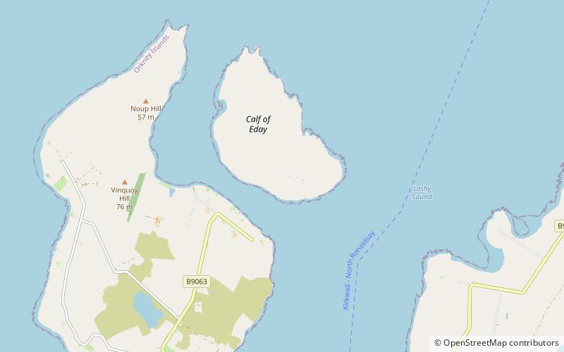 Calf of Eday location map