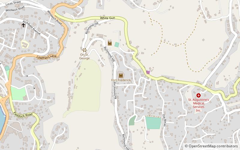 fort frederick saint george location map