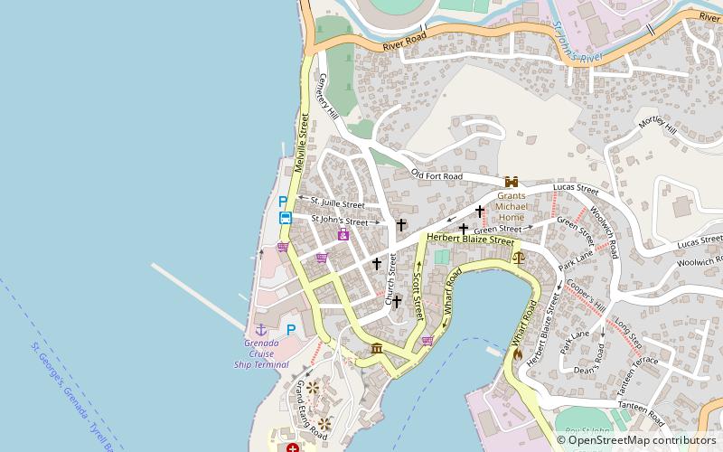 grenada community library resource centre inc saint georges location map