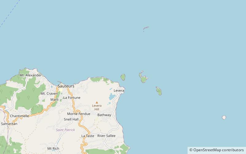 isla sugar loaf sauteurs location map
