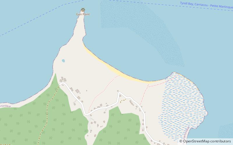 petit carenage beach location map