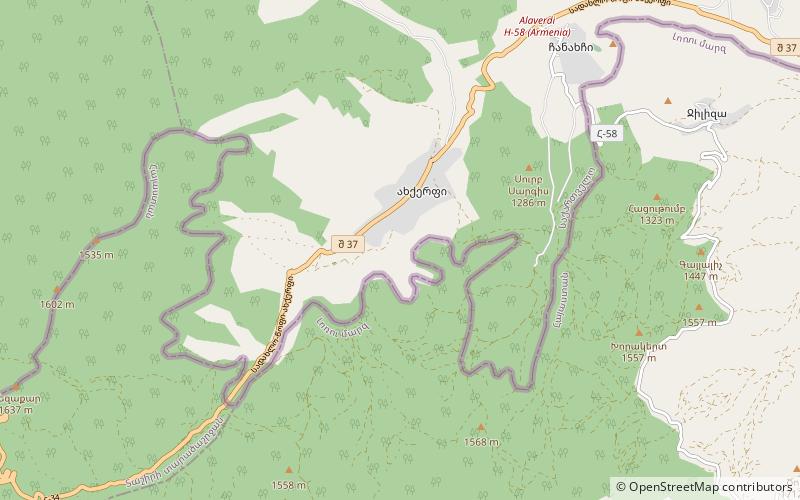 Khuchap Monastery location map