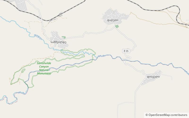 Samshvilde Canyon Natural Monument location map