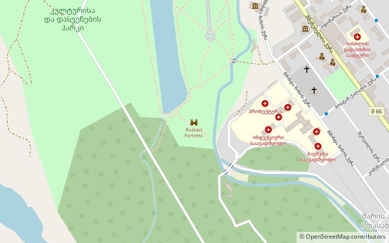 rustavi fortress location map