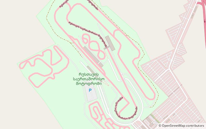 Circuit automobile Roustavi location map
