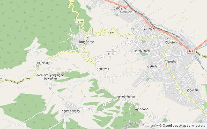 monastery of st nino at bodbe sighnaghi location map
