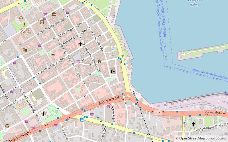 Batumi Mosque location map