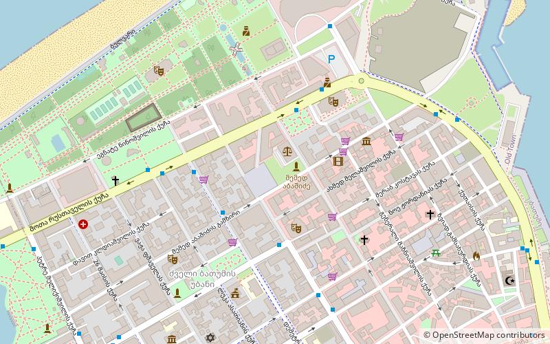 medea statue batumi location map