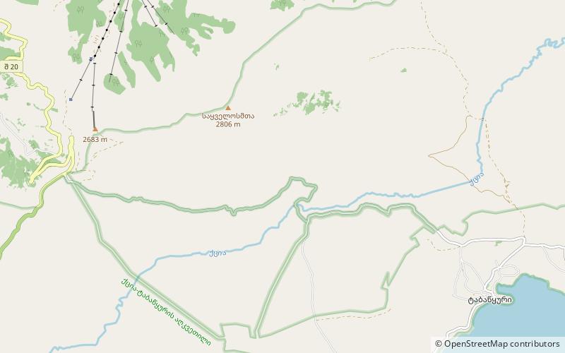 Ktsia-Tabatskuri Managed Reserve location map