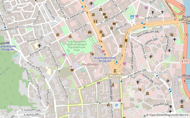 Rustaveli Avenue location map