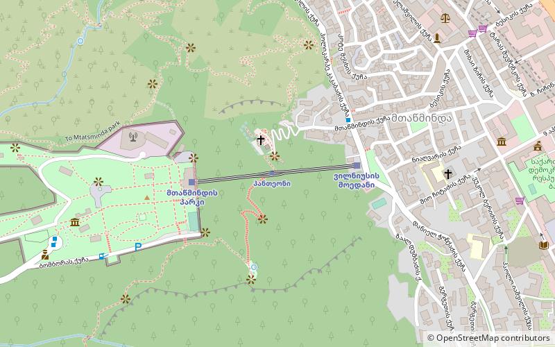 Tbilisi Funicular location map