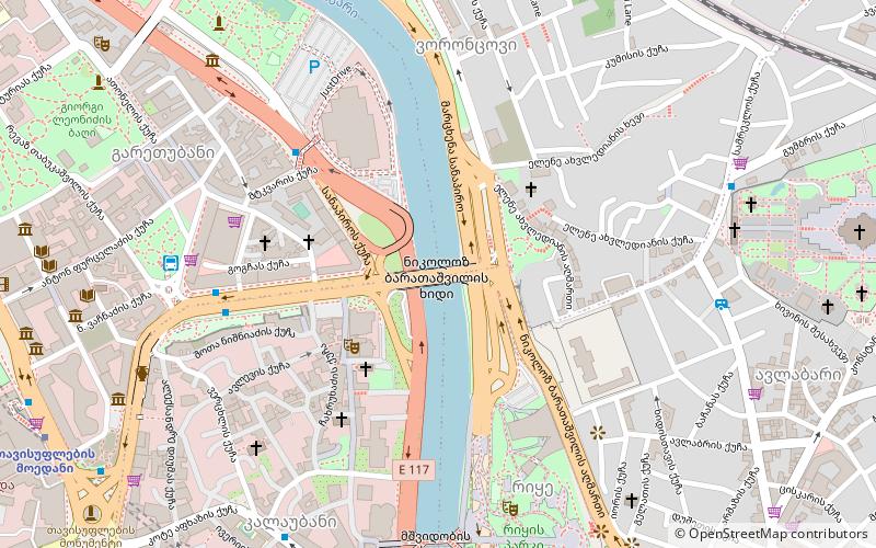 Baratashvili Bridge location map