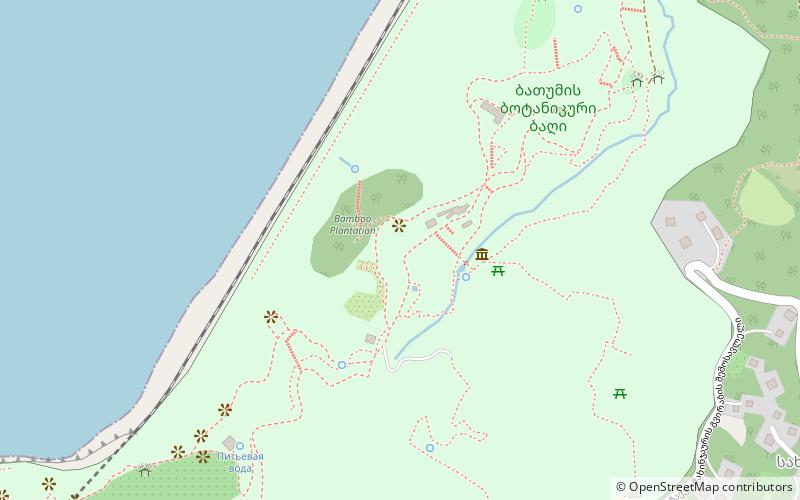 Batumi Botanical Garden location map