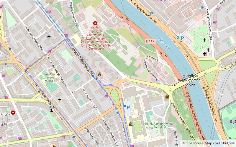 Saburtalo Pantheon location map
