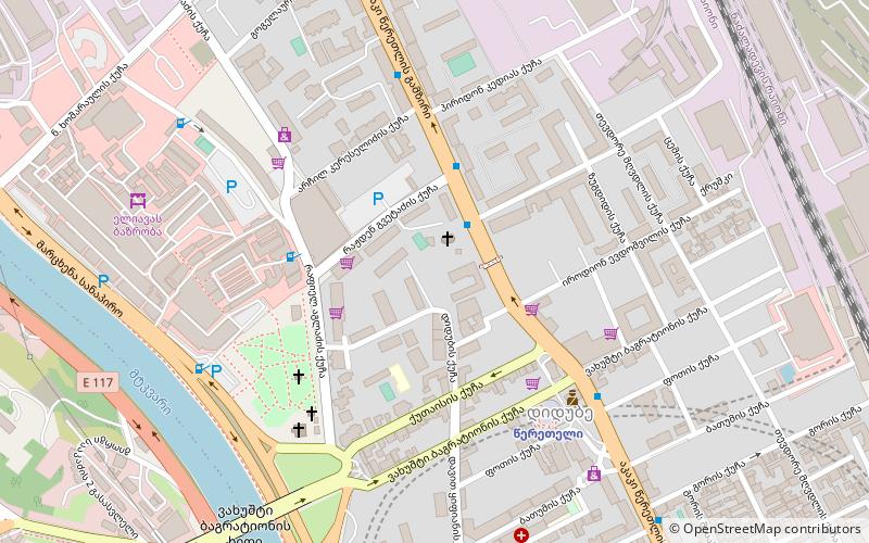 didube pantheon tiflis location map
