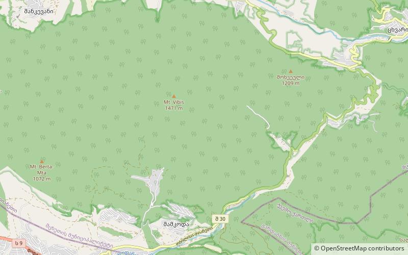 Saguramo Range location map
