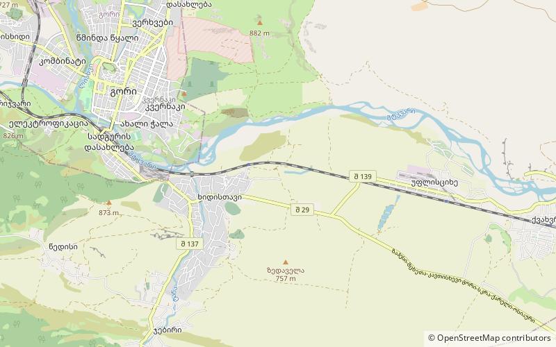 Uplistsikhe location map