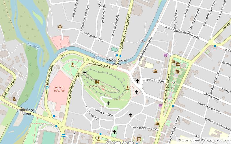 rustaveli memorial gori location map