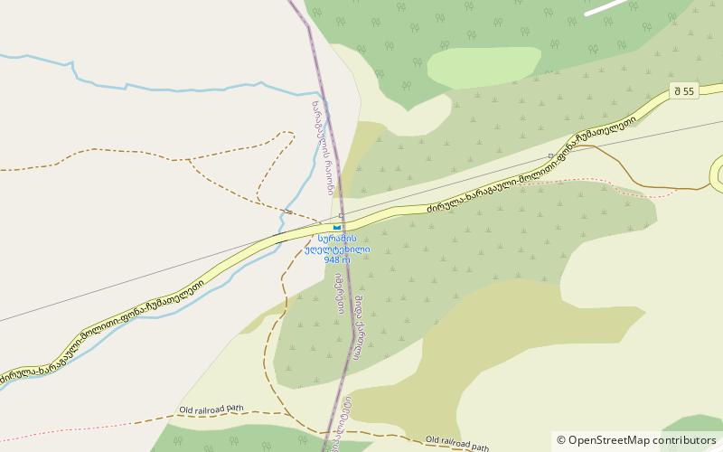 Surami Pass location map