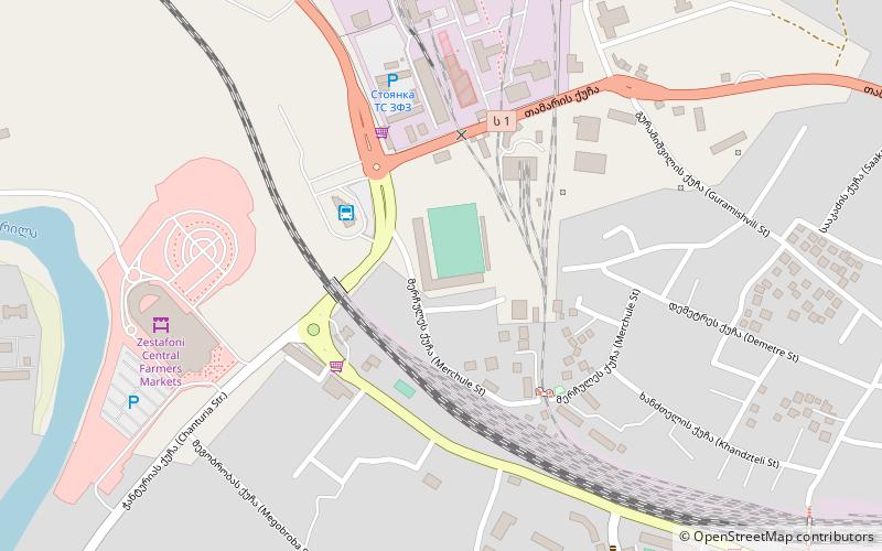 Zentral-Stadion Sestaponi location map