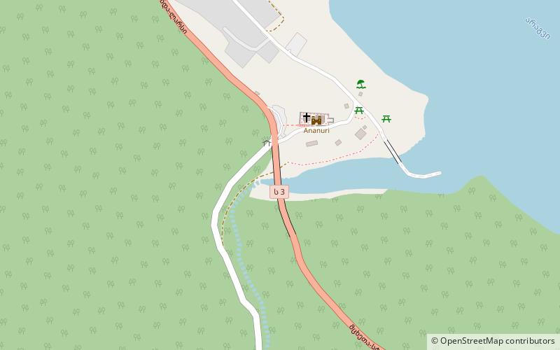 Ananuri Bridge location map