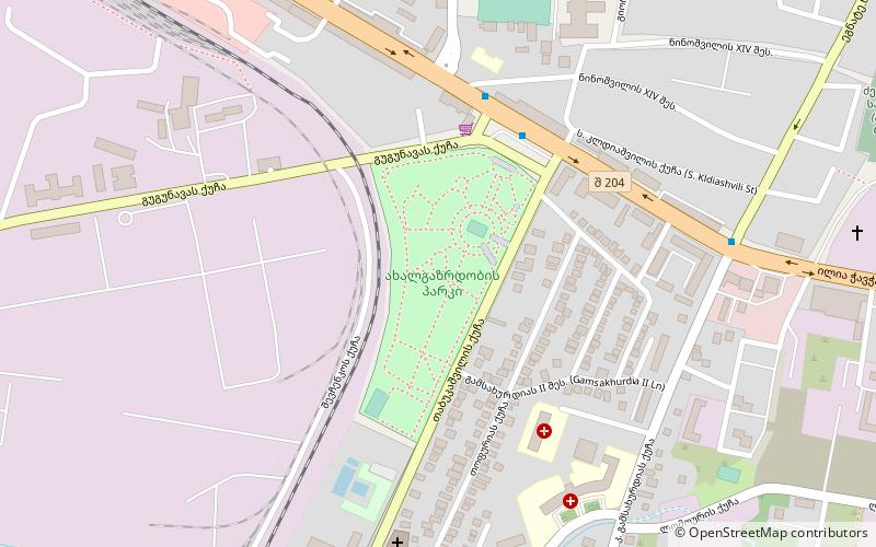 youth park kutaissi location map