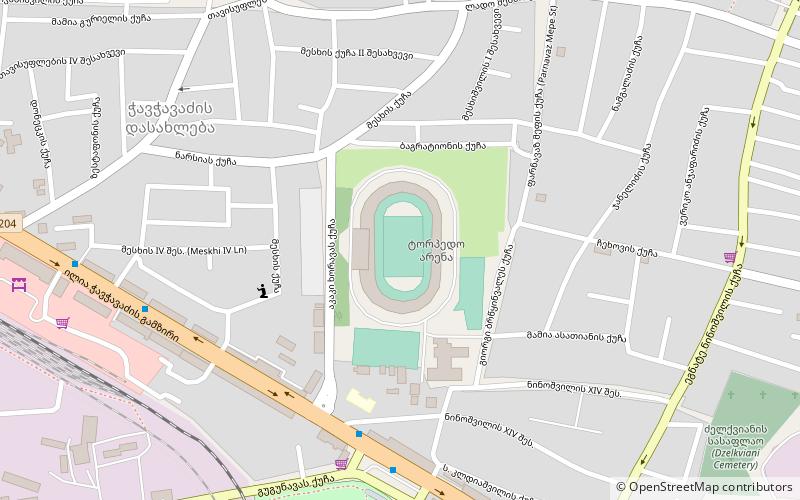 Ramas-Schengelia-Stadion location map