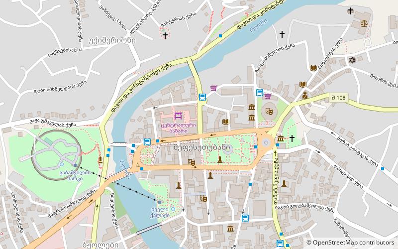 kutaisi state scientific universal library koutaissi location map