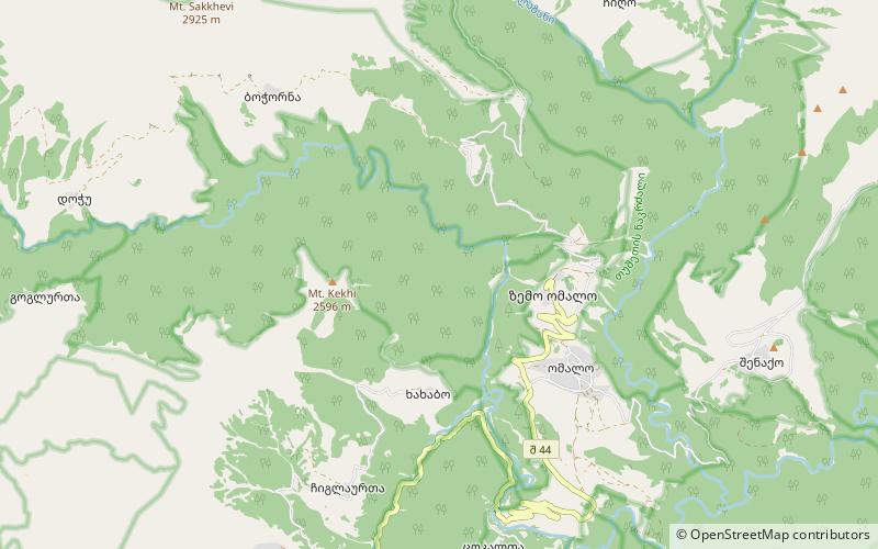 Tusheti Strict Nature Reserve location map