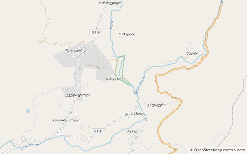 Okatse Canyon Natural Monument location map