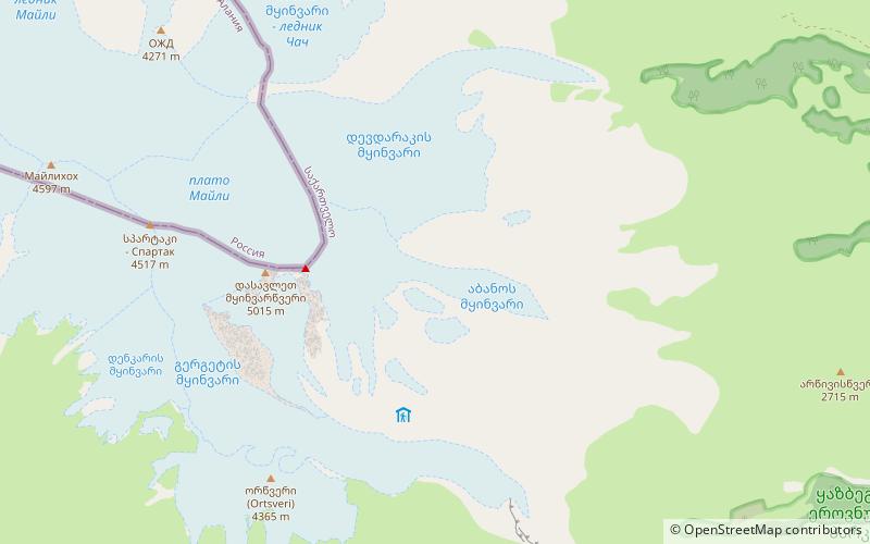 abano glacier location map