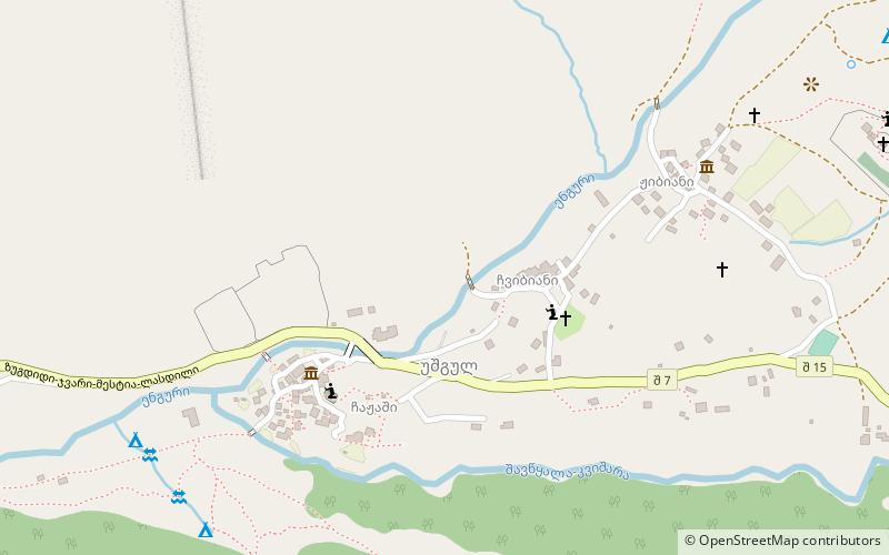 Svan towers location map