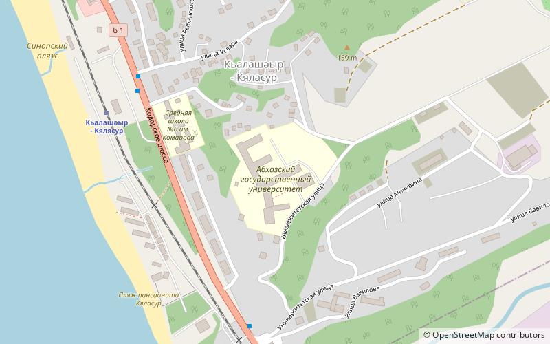 Universidad Estatal de Abjasia location map