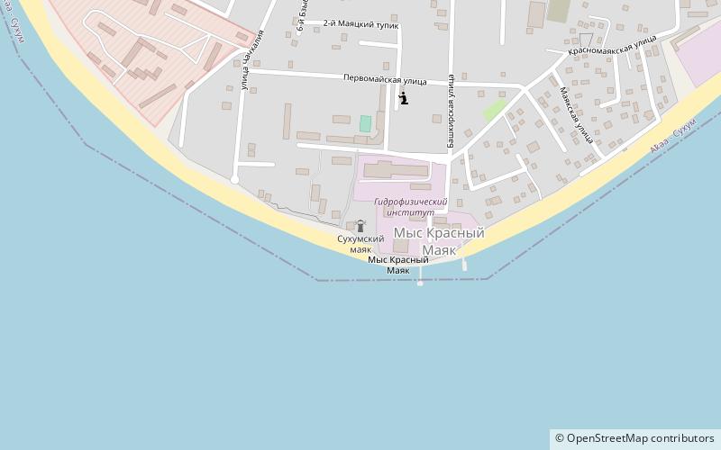 Sukhum Lighthouse location map