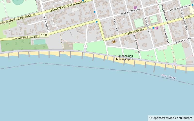 central beach sochumi location map