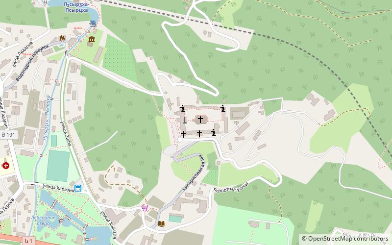 New Athos Monastery location map