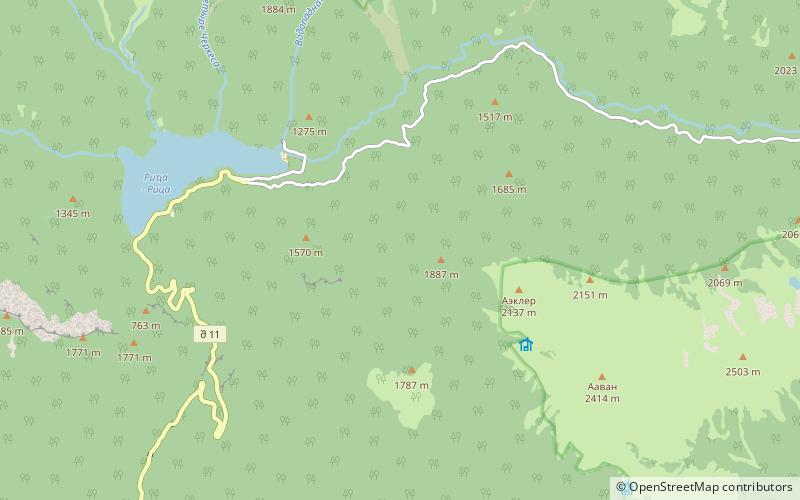 Ritsa Strict Nature Reserve location map