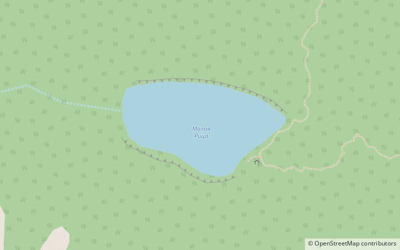 Lake Smaller Ritsa location map