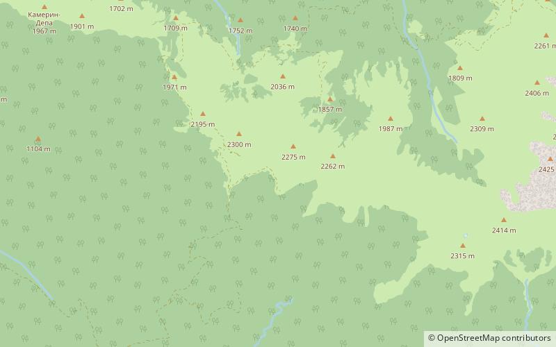 Gagra-Kamm location map