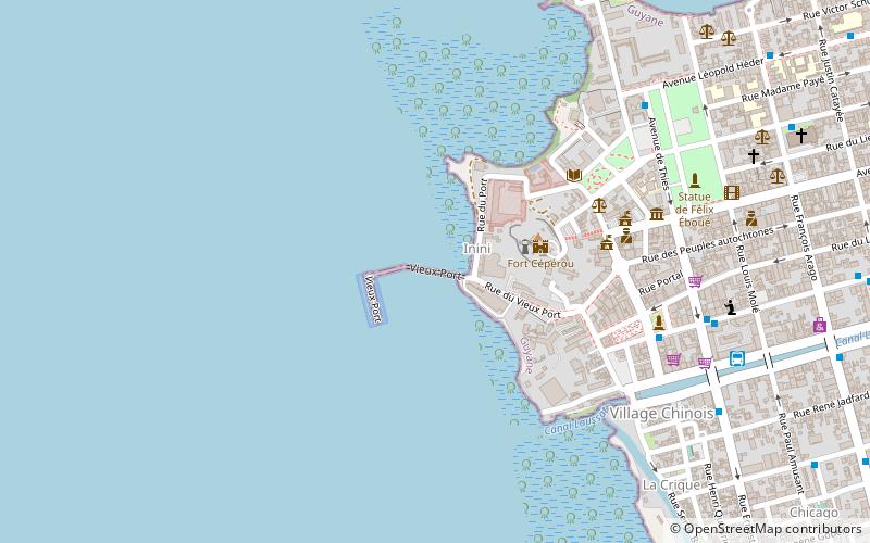 vieux port kajenna location map
