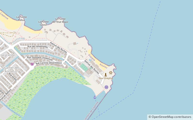 plage des roches location map