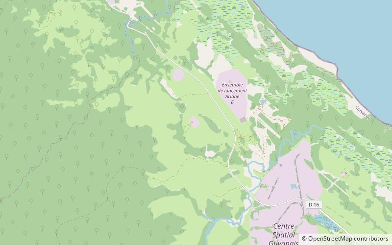 kourou station location map