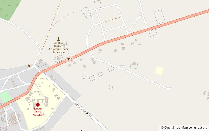 Lawra/Nandom District location map