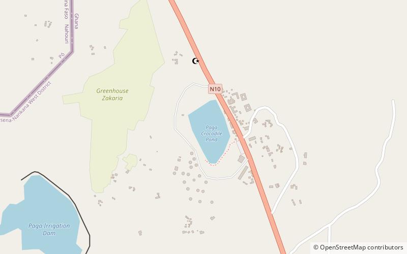 Paga Crocodile Pond location map