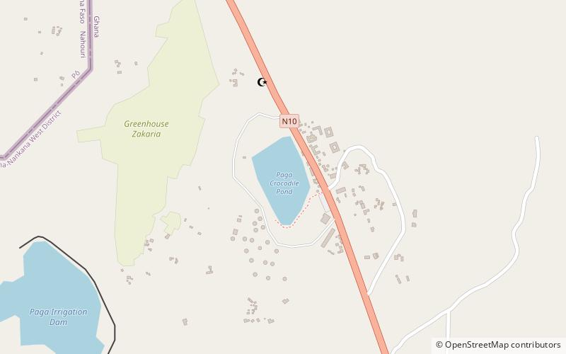 Paga Crocodile Pond location map