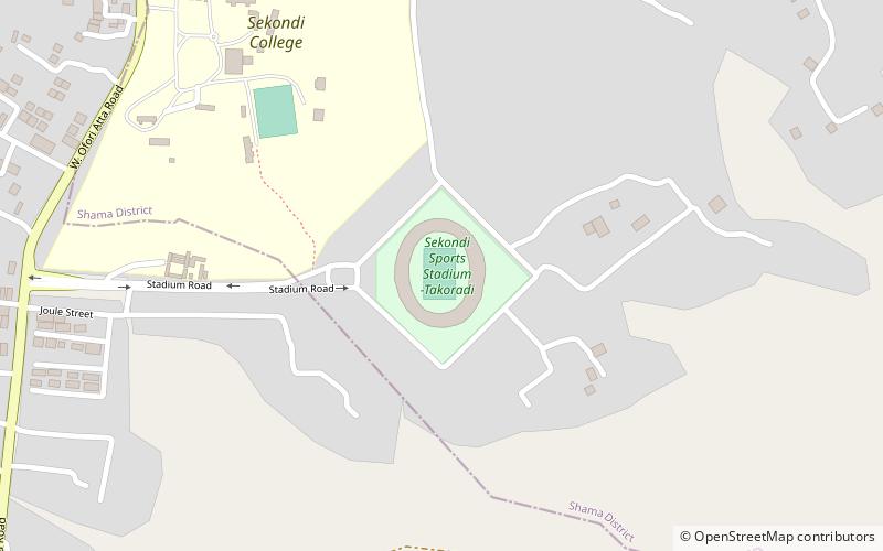 Sekondi-Takoradi-Stadion location map