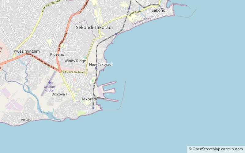 Takoradi Harbour location map