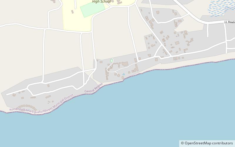 coconut grove beach resort elmina location map