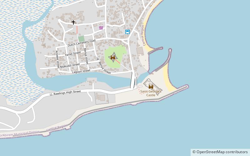 komenda edina eguafo abirem municipal district elmina location map